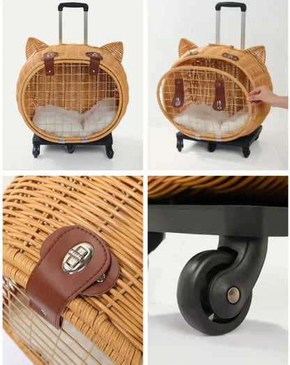 Hand Woven Outdoor Pet Trolley