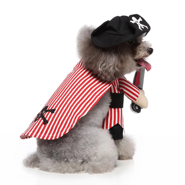 Funny Pirate Dog Costume