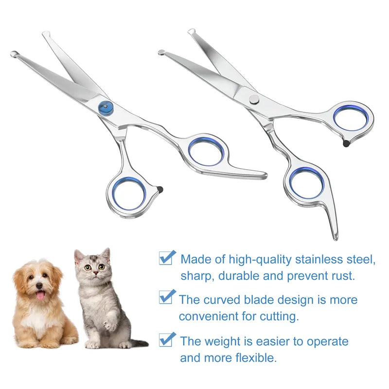 Professional Dog Curved Grooming Shears