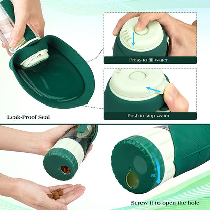 2 In 1 Leakproof Dog Water Bottles