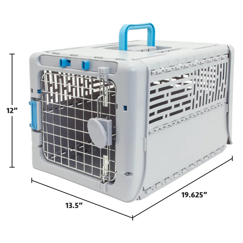 19" Collapsible Plastic Pet Kennel