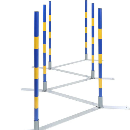 Eight Around The Pole Dog Obstacle Training