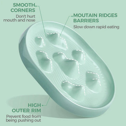 Fun Mountain Ridges Pet Slow Feeder