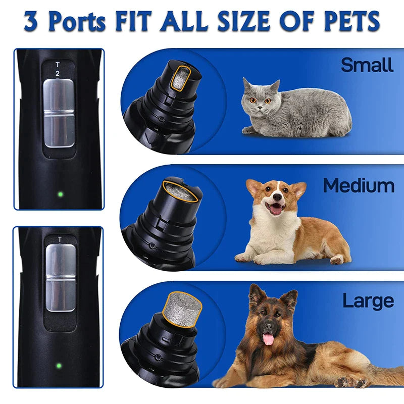 LED 2-Speed Touch-Switch Dog Nail Grinder