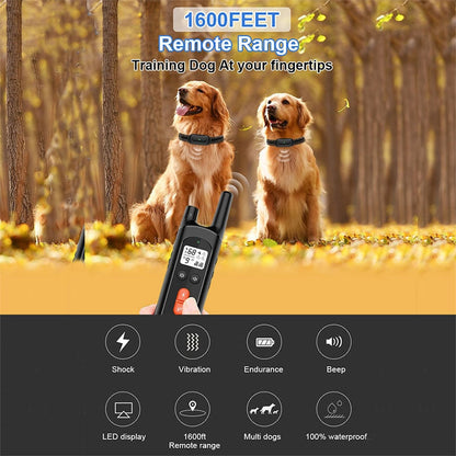 1600ft Ultrasonic Dog Training Shock Collar