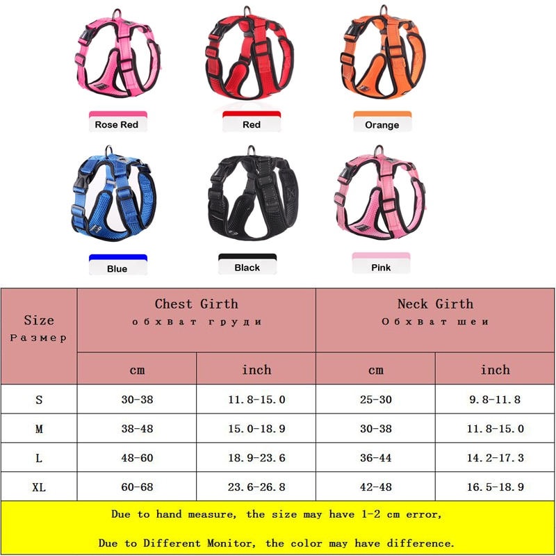 No Pull Mesh Dog Harness