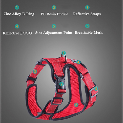 No Pull Mesh Dog Harness