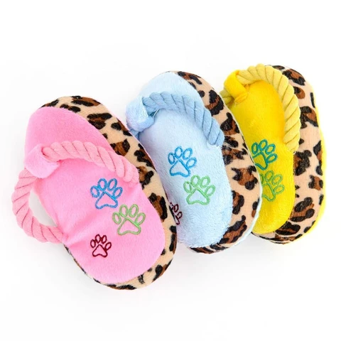 Plush Slipper Squeaky Toy