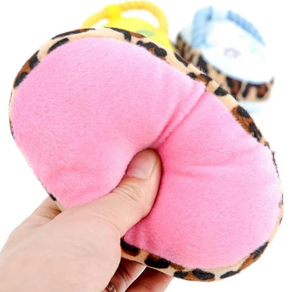 Plush Slipper Squeaky Toy