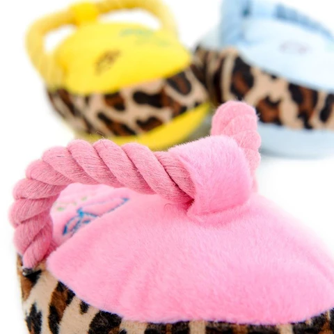 Plush Slipper Squeaky Toy