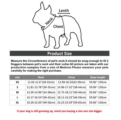 Reflective Leash With Dog Harness
