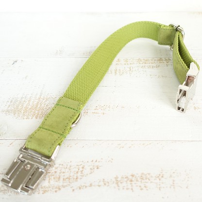 SOFT GREEN Suede Pet Collar
