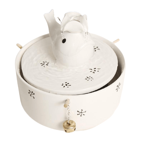 Cute Ceramic Pet Water Fountain - Bark ‘n’ Paws