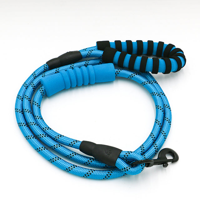 Reflective Padded Double Handles Pet Leash