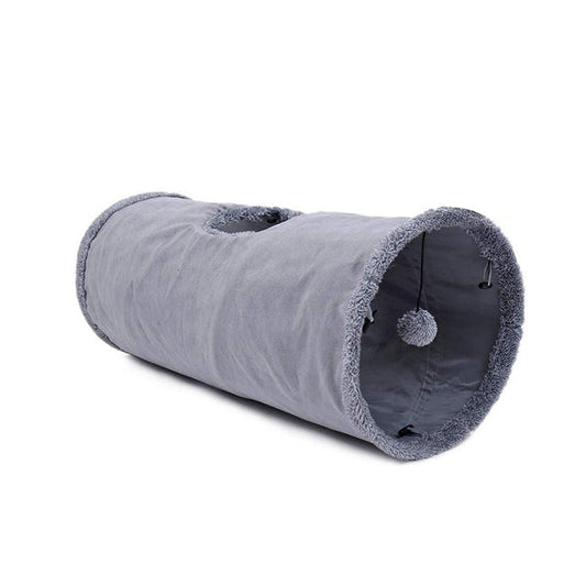 Quality Suede Collapsible Cat Tunnel