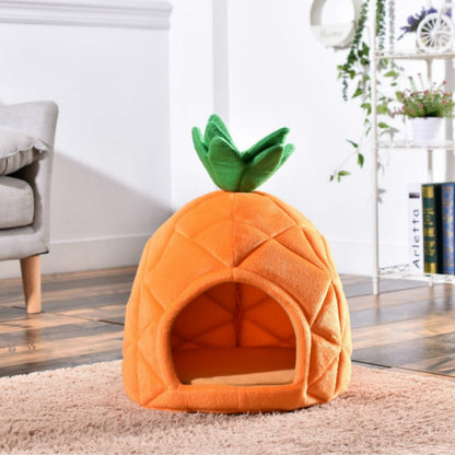 Pineapple Shaped Soft Dog House