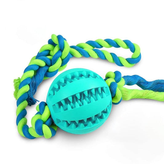Interactive Treat Dispensing Dog Rope Toy