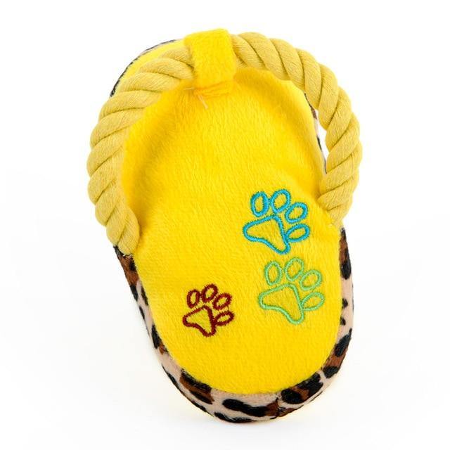 Plush Slipper Squeaky Toy - The Bark ¡®n¡¯ Paws