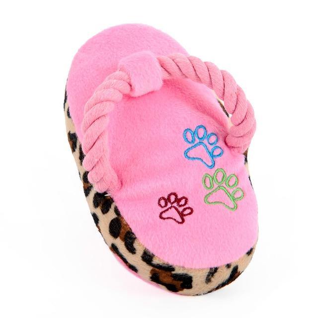 Plush Slipper Squeaky Toy - The Bark ¡®n¡¯ Paws