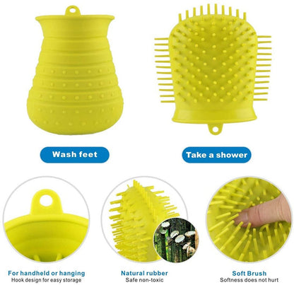 2 In 1 Soft Silicone Pet Paw Cleaner