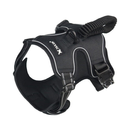 Oxford Dog Harness With Elastic Handle