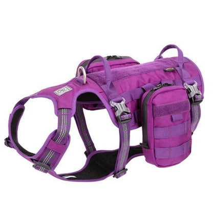 Dog Tactical Waterproof Saddle Bag Harness - Bark ‘n’ Paws