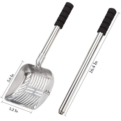 Long Handle Detachable Metal Cat Litter Scoop