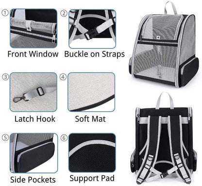 Breathable Travel Small Dog Backpack