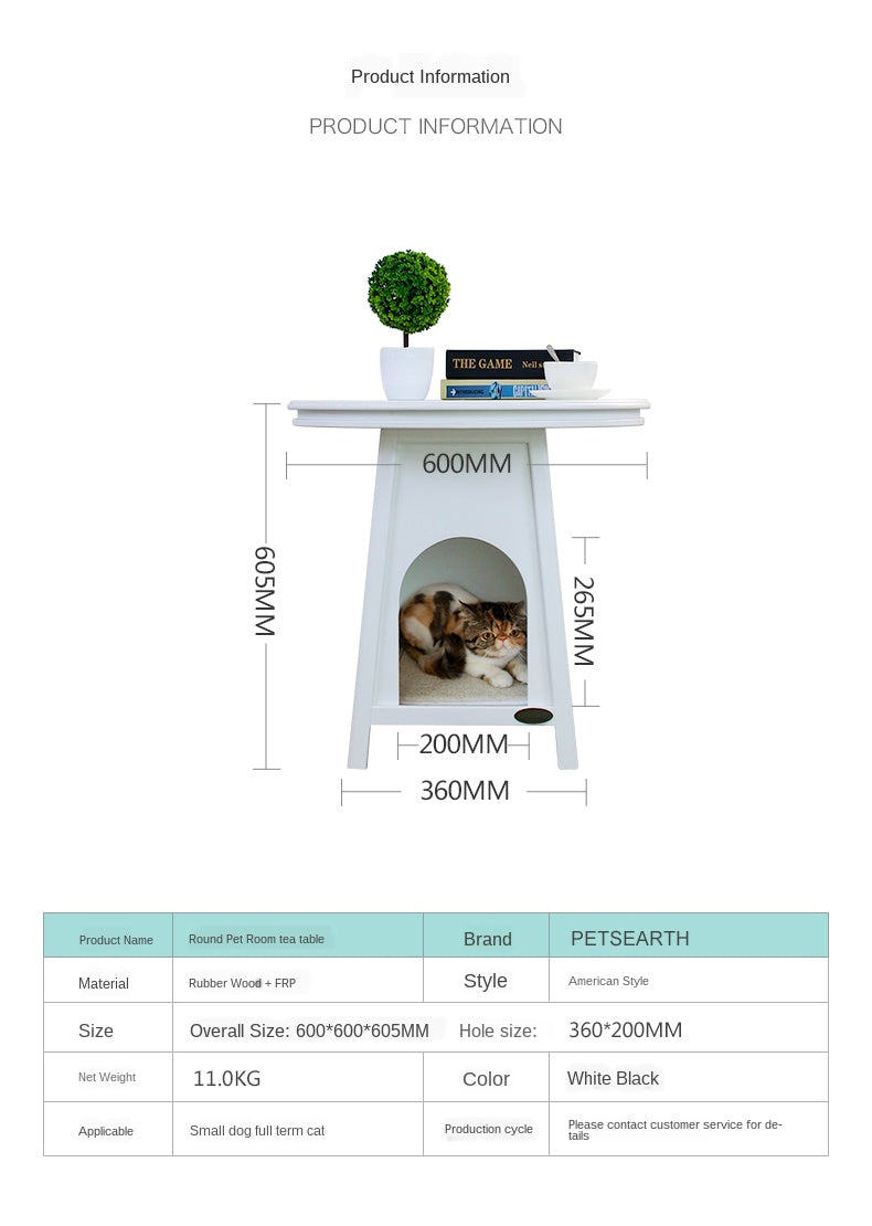 Luxury Coffee Table Cat Plush House