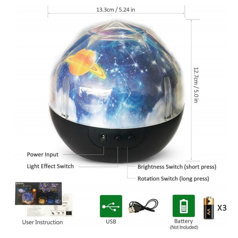 Galaxy Projector Night Light Starry Sky