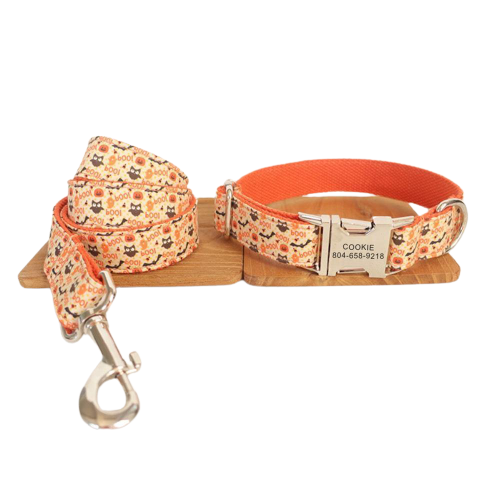 HALLOWEEN Engraved Dog Collar