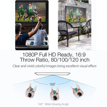 Portable Projector Screen 80/100/120-inch