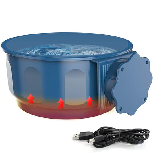Hanging Crate Heating Dog Bowl