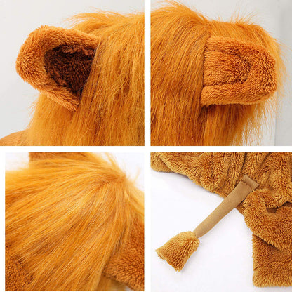 Cozy Lion Dog Hoodie Cosplay Costume