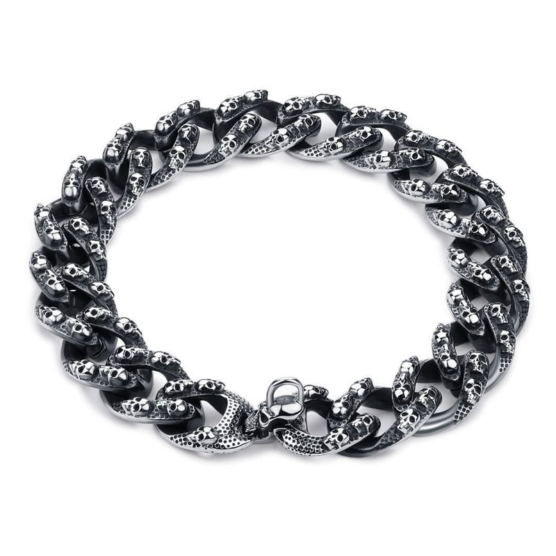 Pitbull Stainless Steel Skull Collar