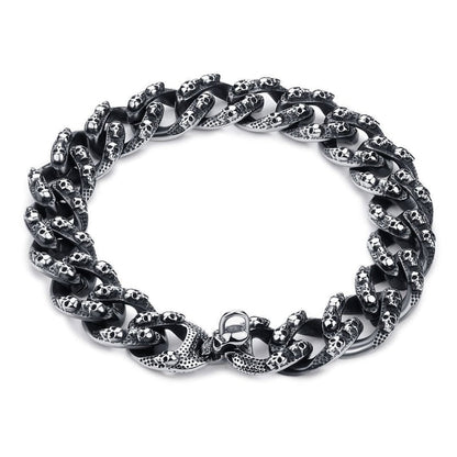Pitbull Stainless Steel Skull Collar