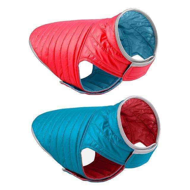 Reversible Small Dog Down Jacket - Bark ¡®n¡¯ Paws