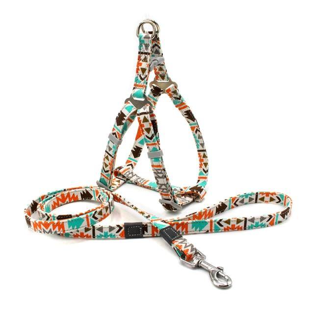 Reflective Nylon Dog Harness & Lead - Bark ¡®n¡¯ Paws