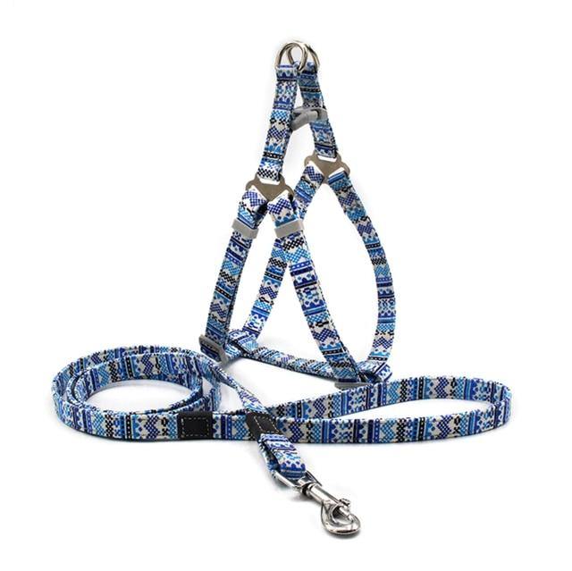 Reflective Nylon Dog Harness & Lead - Bark ¡®n¡¯ Paws