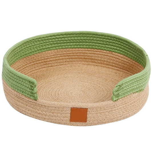 2 In 1 Round Cat Scratcher & Bed