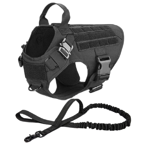Tactical Dog Harness And Leash Set