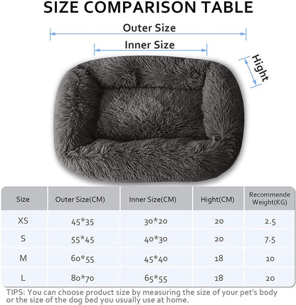 DeepSleep Calming Soft Dog Bed - Bark ‘n’ Paws