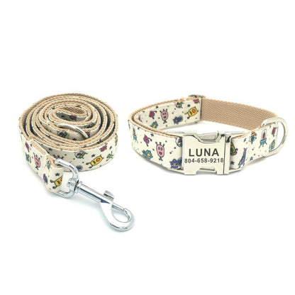 SPACE MONSTER Pet Collar & Lead - Bark ¡®n¡¯ Paws