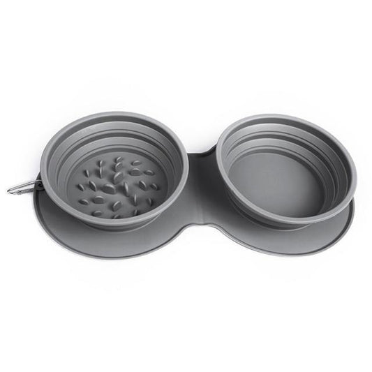 Collapsible Dog Bowl Slow Feeder - Bark ‘n’ Paws