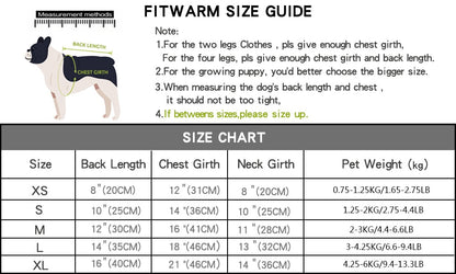 Winter Fleece Puppy Dog Jacket