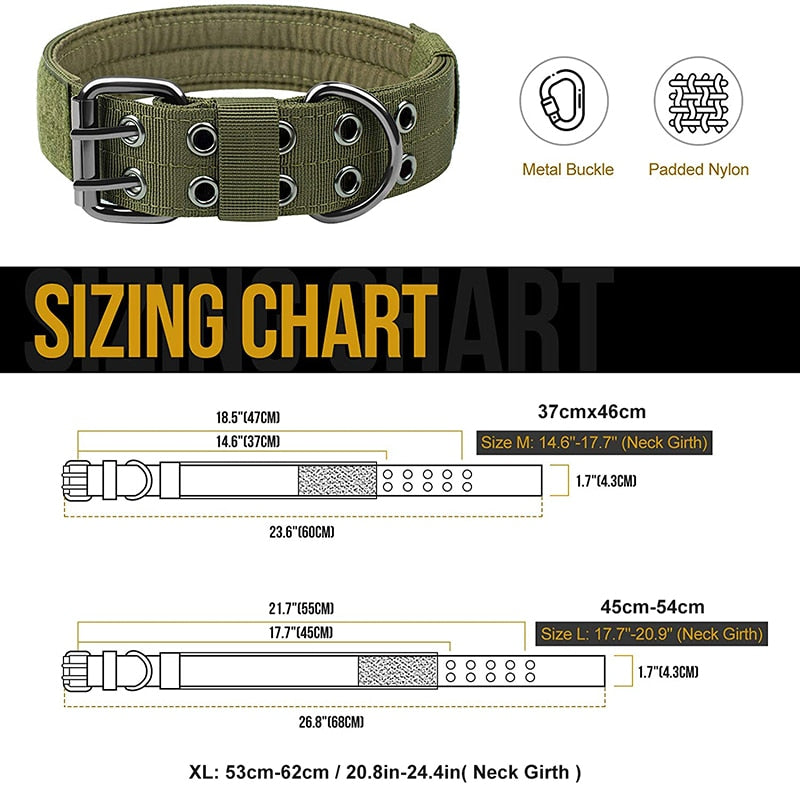Durable Tactical Dog Collar