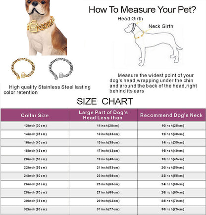 Stainless Steel Luxury Dog Chain