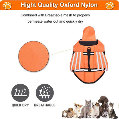 Reflective Fashion Dog Swimming Vest