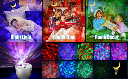 Ocean Wavy Night Light Star Projector