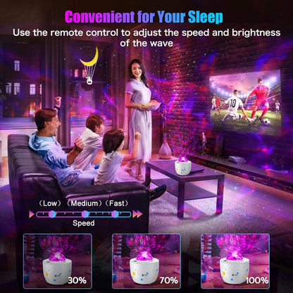 Ocean Wavy Night Light Star Projector